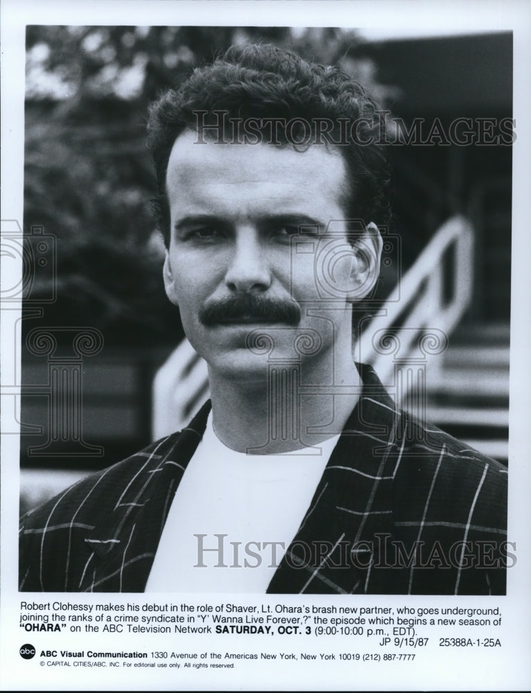 1987 Press Photo Robert Clohessy in Ohara - cvp31924-Historic Images