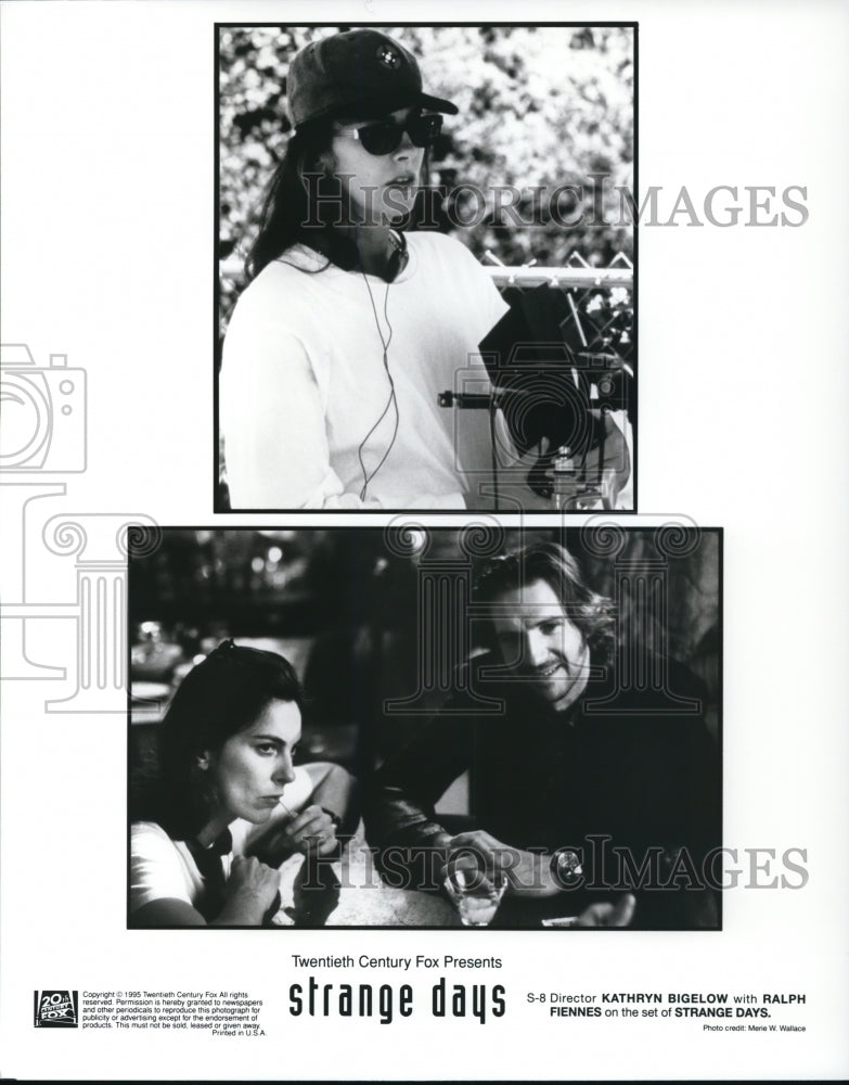 1996 Press Photo Director Kathryb Bigelow &amp; Ralph Fiennes in Strange Days-Historic Images
