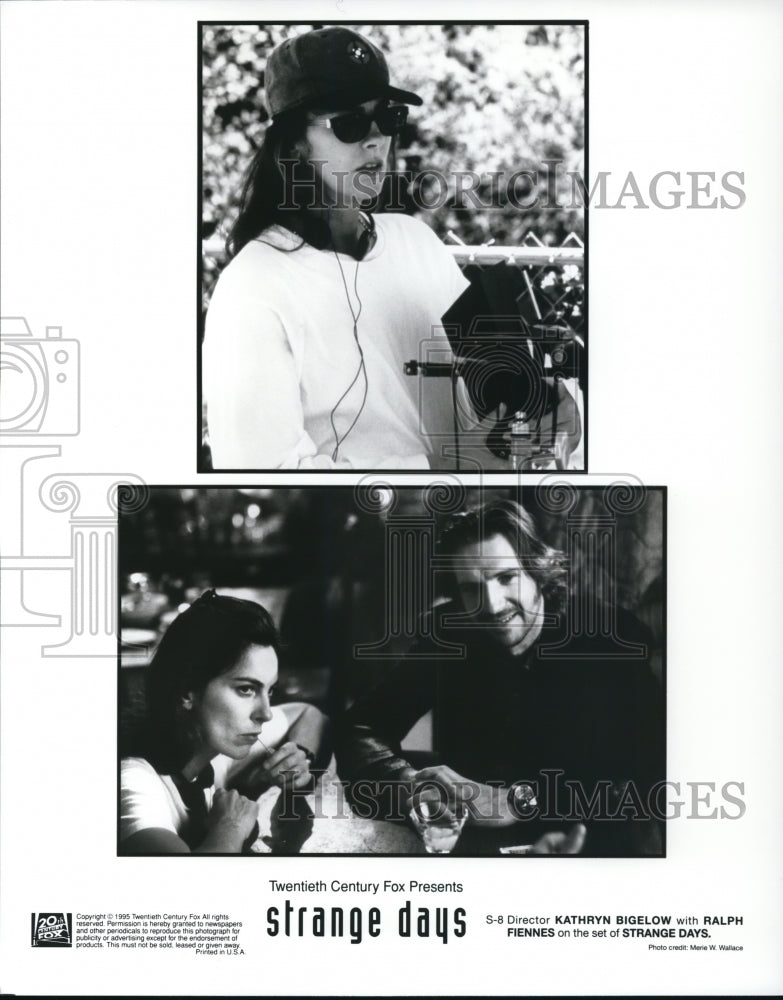 1996 Press Photo Director Kathryb Bigelow & Ralph Fiennes in Strange Days-Historic Images