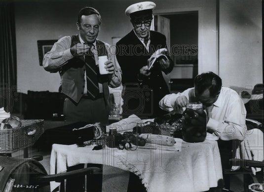 1970 Press Photo Phil Silvers Norman Fell MIckey Shaughnessy "The Boatniks" - Historic Images