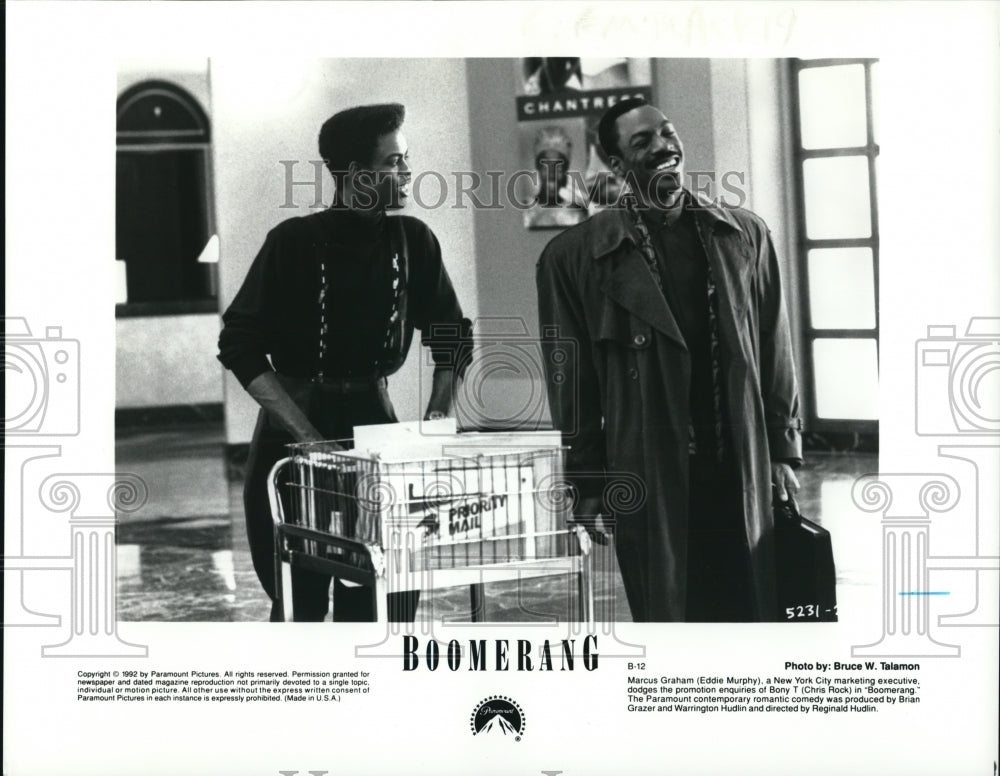 1992, Eddie Murphy and Chris Rock in "Boomerang" - cvp32215 - Historic Images