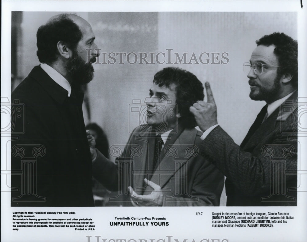 1989 Dudley Moore Albert Brooks Richard Libertini Unfaithfully Yours - Historic Images