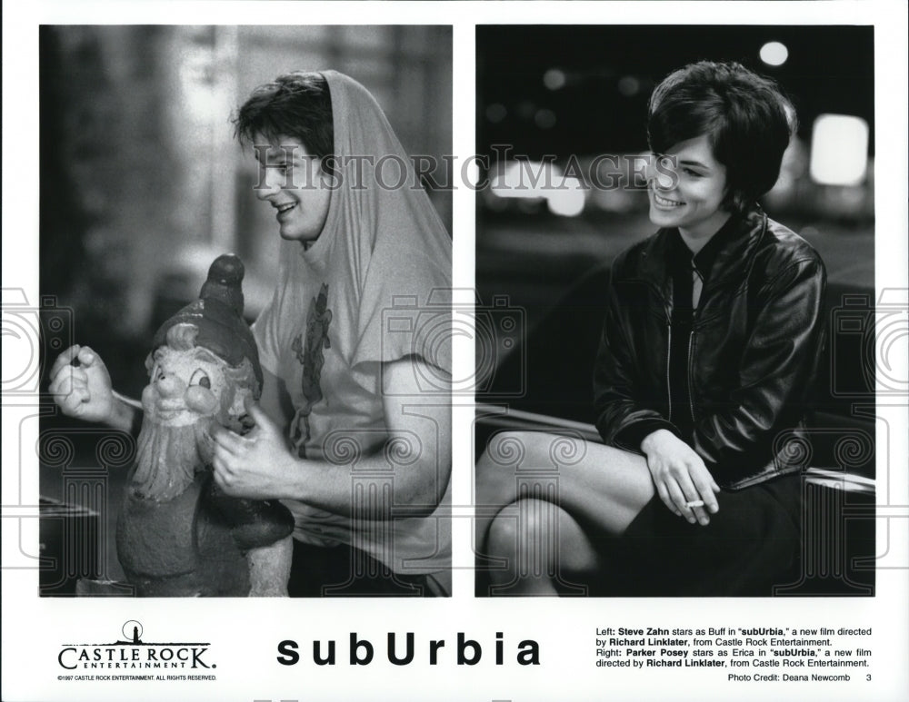1997 Press Photo Steve Zahn and Parker Posey star in Suburbia movie film - Historic Images