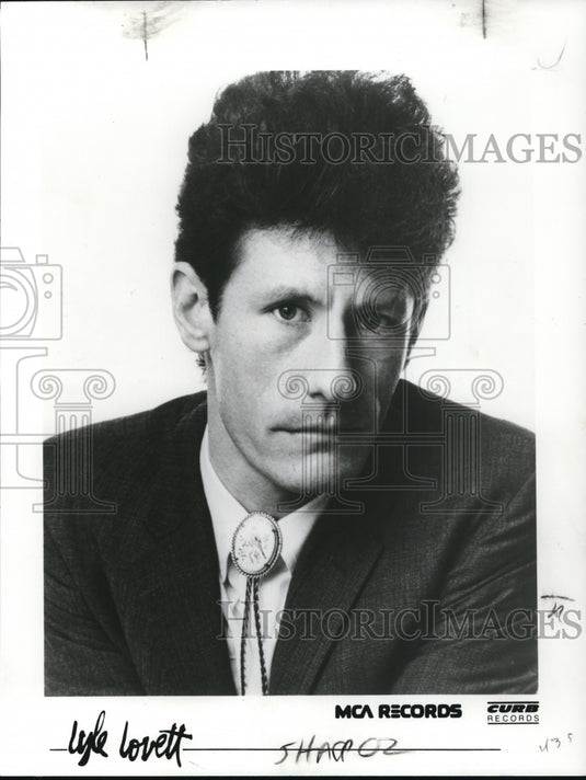 1986 Press Photo Lyle Lovett Country Music Singer Songwriter and Musician-Historic Images