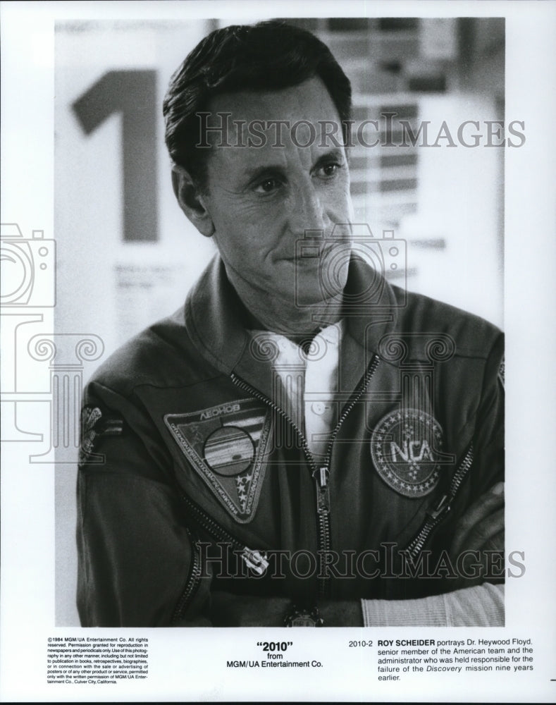 1988 Press Photo Roy Scheider stars as Dr. Heywood Floyd in 2010 - cvp32471 - Historic Images