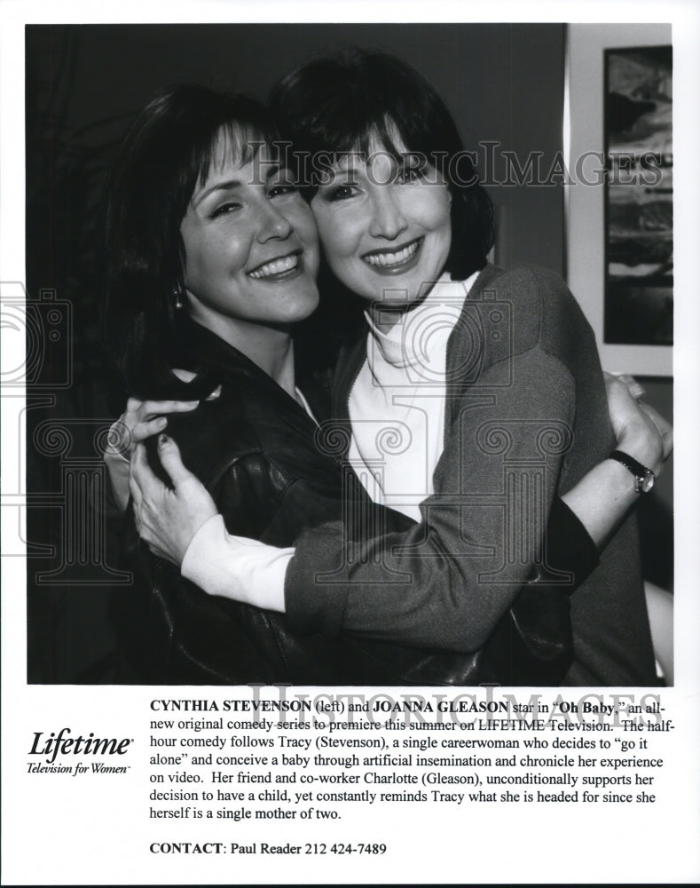 Undated Press Photo Cynthia Stevenson and Joanna Gleason star in Oh Baby - Historic Images