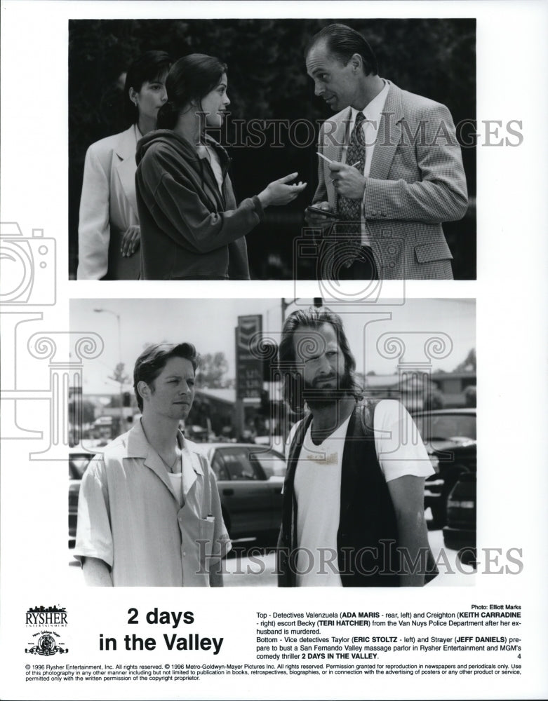 1996, Ada Maris Teri Hatcher Eric Stoltz and Jeff Daniels - cvp32720 - Historic Images