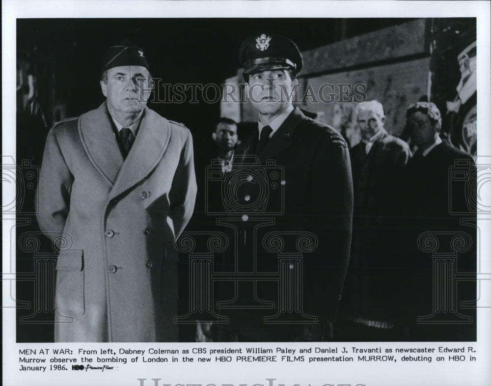1986 Dabney Coleman and Daniel J. Travanti star in Murrow - Historic Images