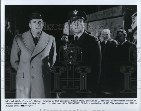1986 Dabney Coleman and Daniel J. Travanti star in Murrow - Historic Images