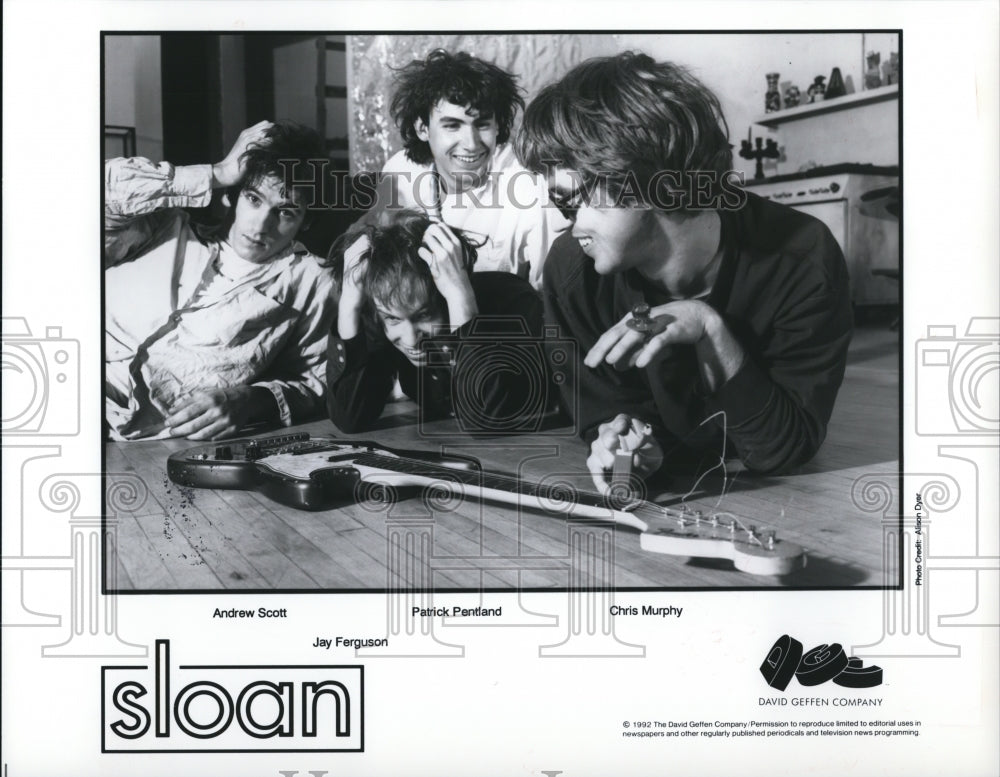 1993 Press Photo Music Group Sloan - cvp33175 - Historic Images