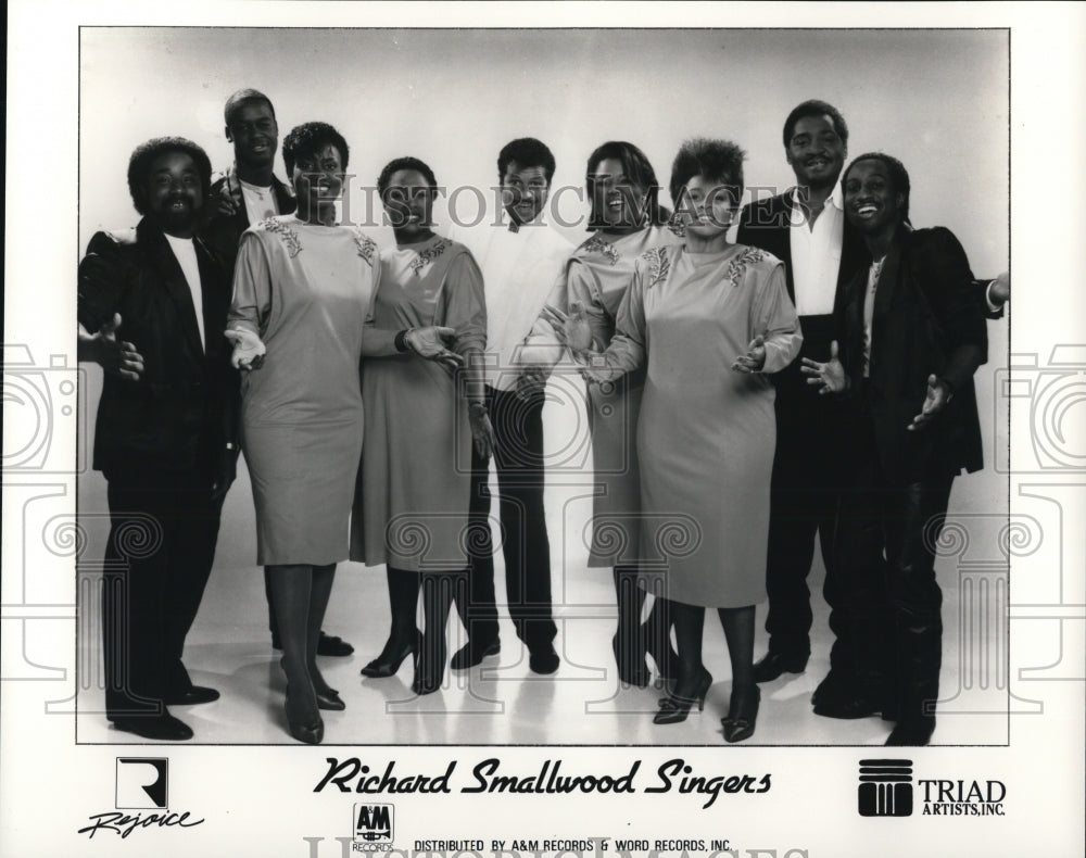 1987 Press Photo The musical group Richard Smallwood Singers - Historic Images