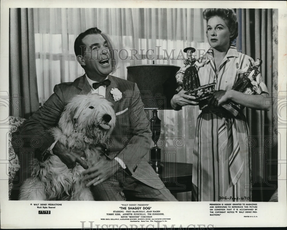 1968 Press Photo Fred MacMurray in The Shaggy Dog - cvp33220-Historic Images