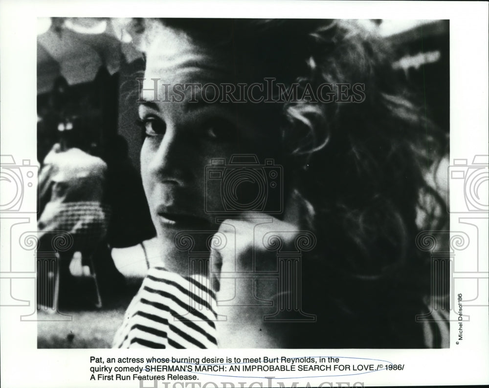1987 Press Photo Patricia Rendleman Sherman&#39;s March Improbable Search for Love - Historic Images