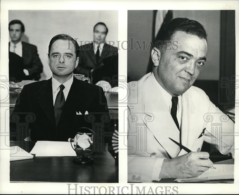 Undated Press Photo Harris Yulin and J. Edgar Hoover The FBI Story Alvin Karpis- Historic Images