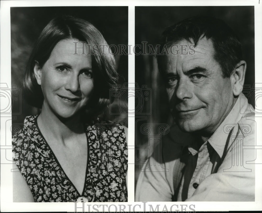 1977 Press Photo Julie Harris &amp; Glenn Ford in The Family Holvak - Historic Images