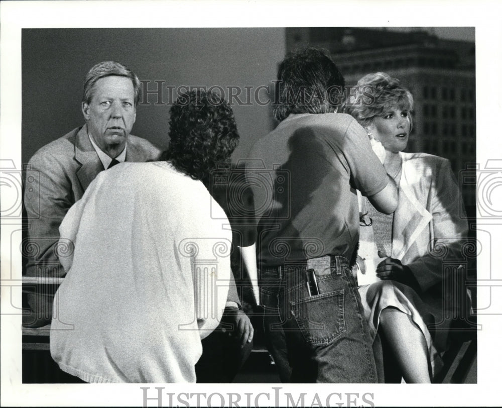 1986 Press Photo David Hartman and Joan Lunden hosts of Good Morning America-Historic Images