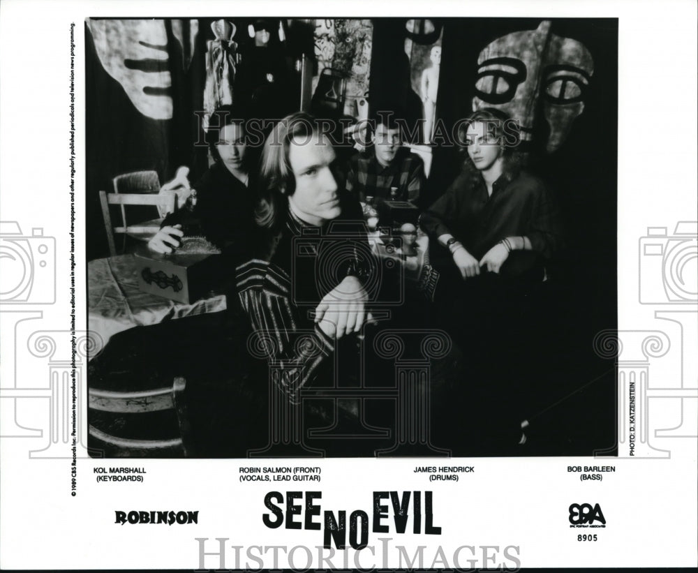 1989 Press Photo Music Group See No Evil - cvp33742 - Historic Images