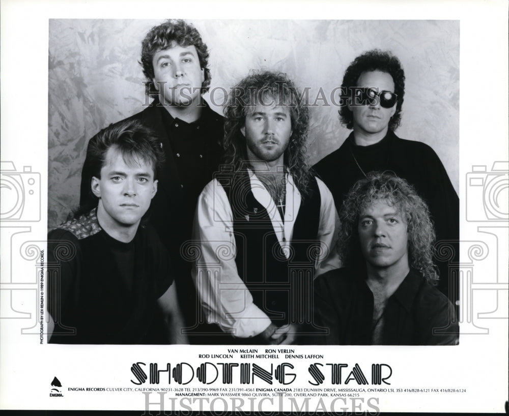 1989 Press Photo Shooting Star Van McLain Ron Verlin Rod Lincoln Keith Mitchell - Historic Images