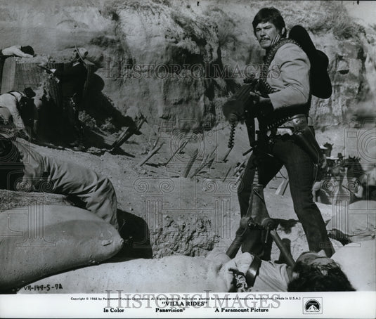 1968 Press Photo Charles Bronson in Villa Rides - Historic Images