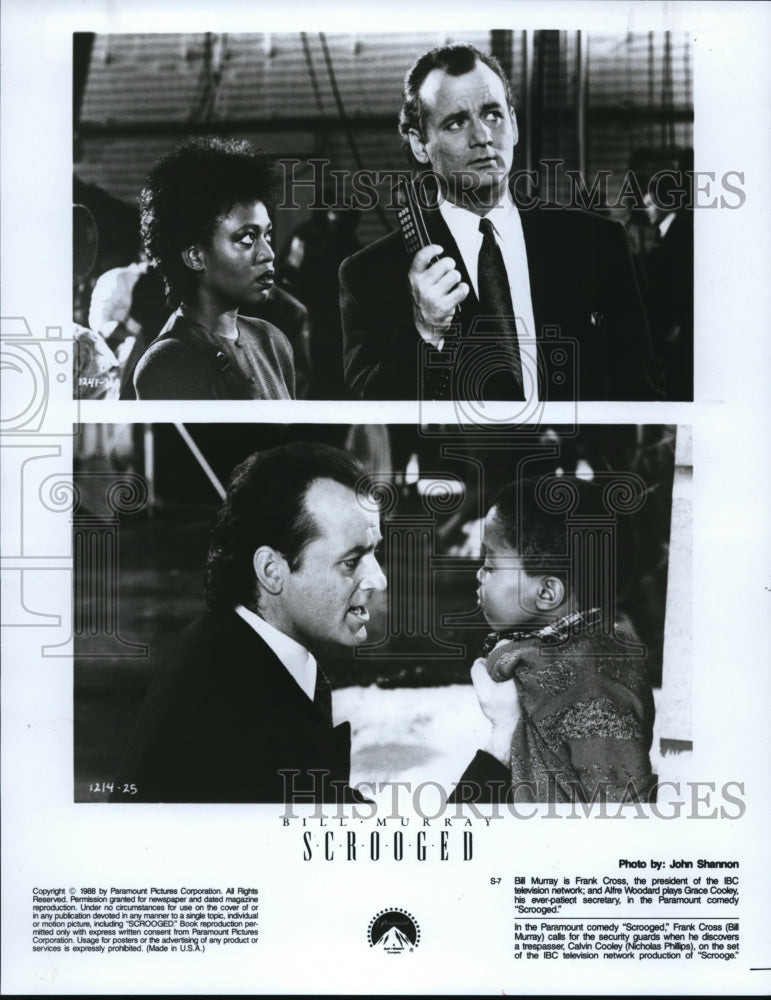 1990, Bill Murray In Scrooged - cvp34009 - Historic Images