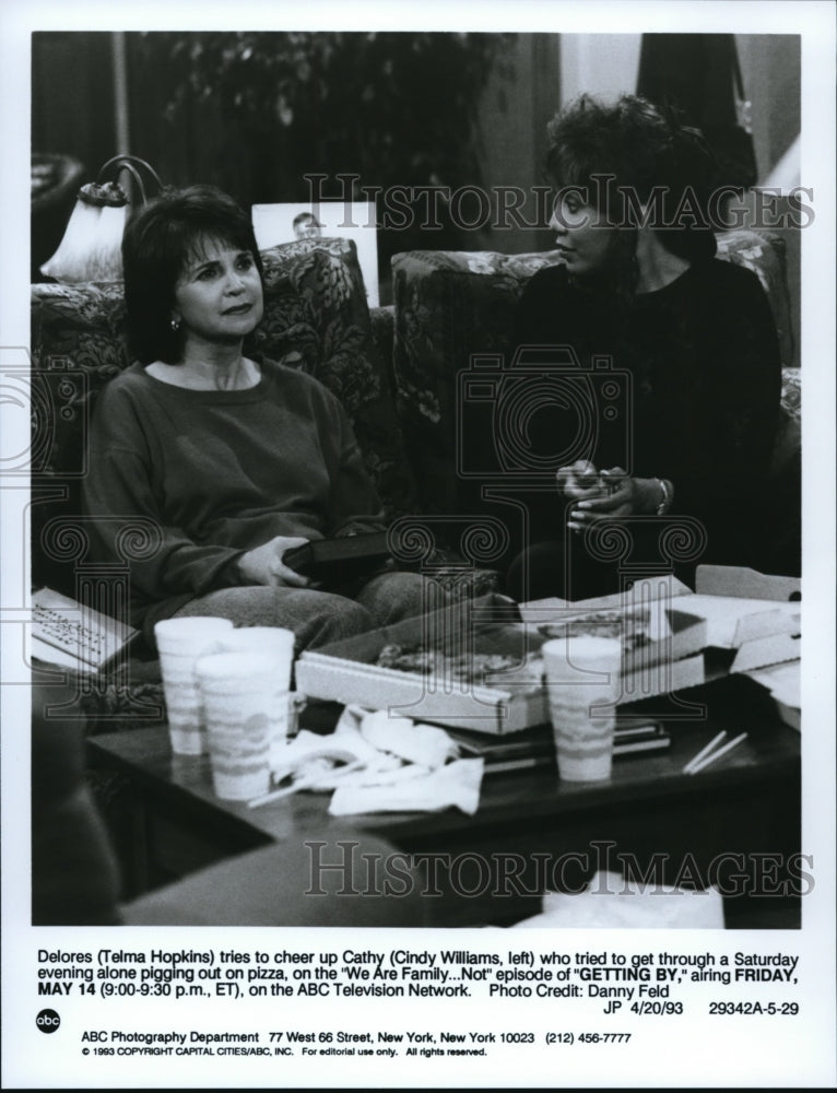 1993, Cindy Williams, Telma Hopkins in Getting By - cvp34053 - Historic Images