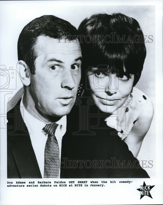 Undated Press Photo Don Adams and Barbara Feldon in Get Smart - cvp34077- Historic Images