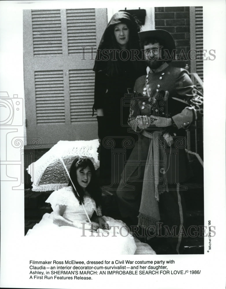 1986 Press Photo Ross McElwee in Sherman&#39;s March: An Improbable Search for Love - Historic Images