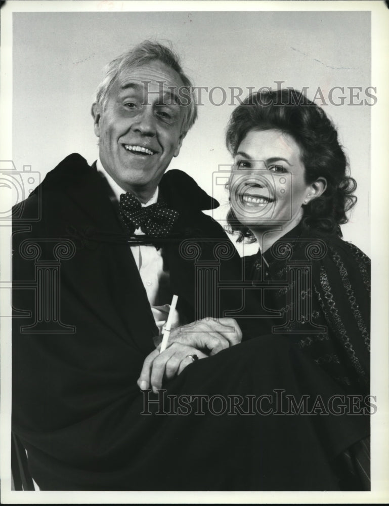 1980 Jason Robards and Kathryn Walker in F.D.R. The Last Year - Historic Images