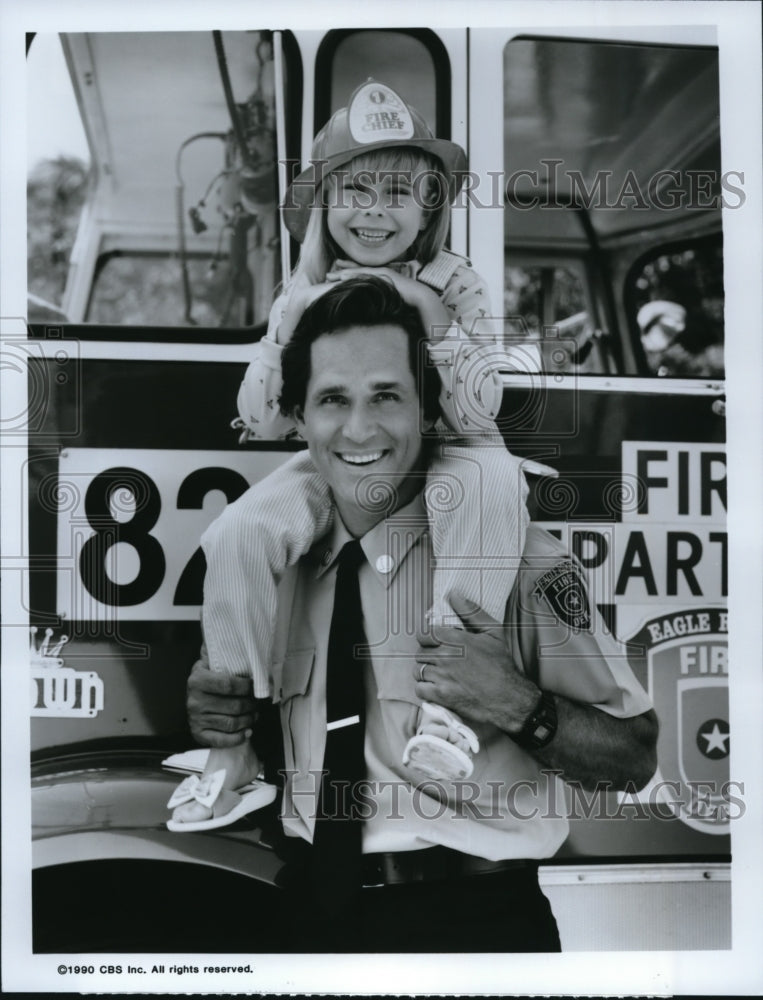 1990 Press Photo Gregory Harrison Ashleigh Blair Sterling in The Family Man - Historic Images