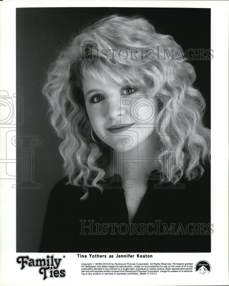 1988 Tina Yothers stars as Jennifer Keaton on Family Ties - Historic Images