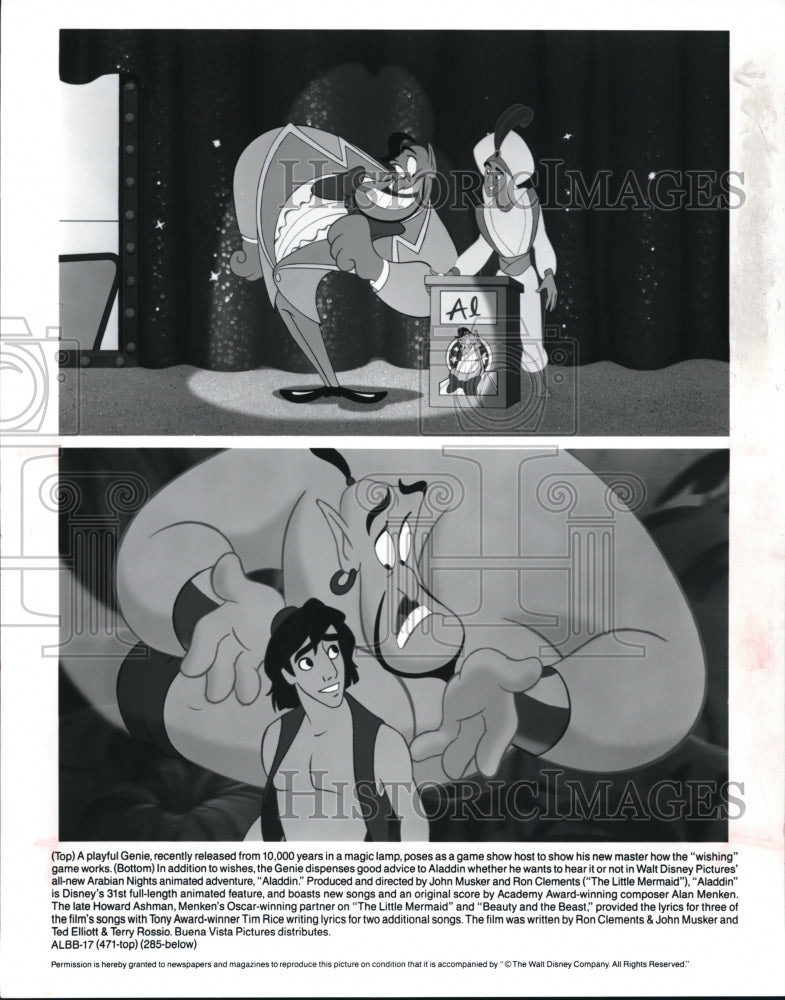1992, Walt Disney presents Aladdin - cvp34419 - Historic Images