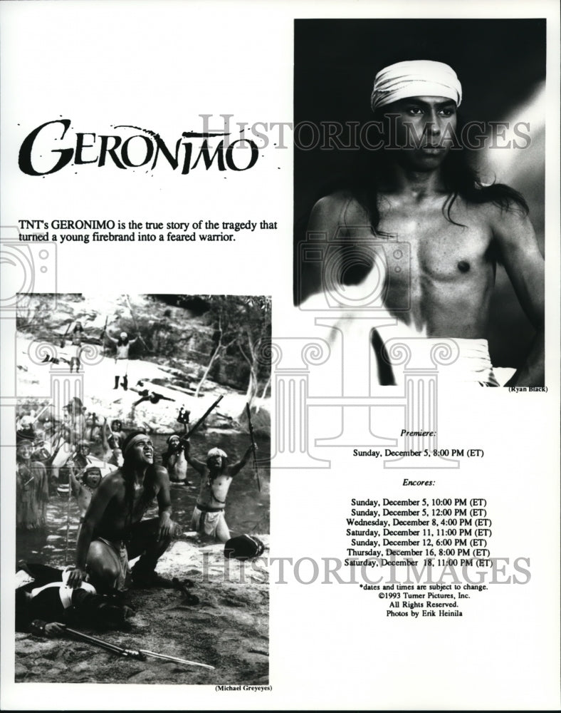 1993 Press Photo TV Geronimo - cvp34514 - Historic Images