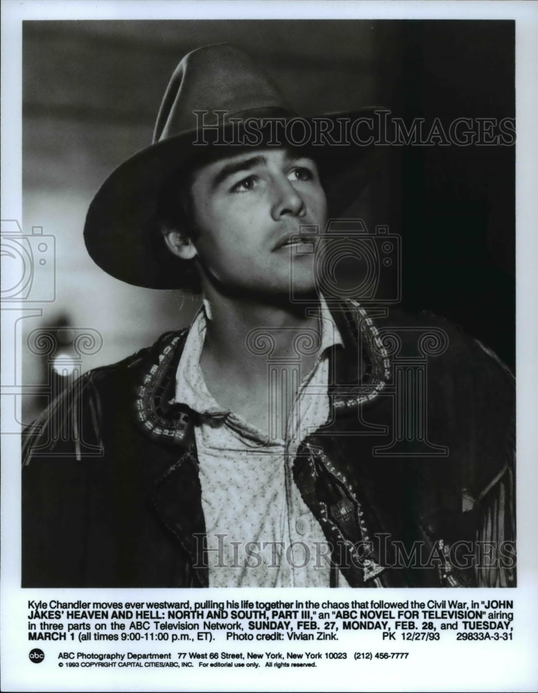 1993, Kyle Chandler in Heaven Hell: North South Part III - cvp34793 - Historic Images