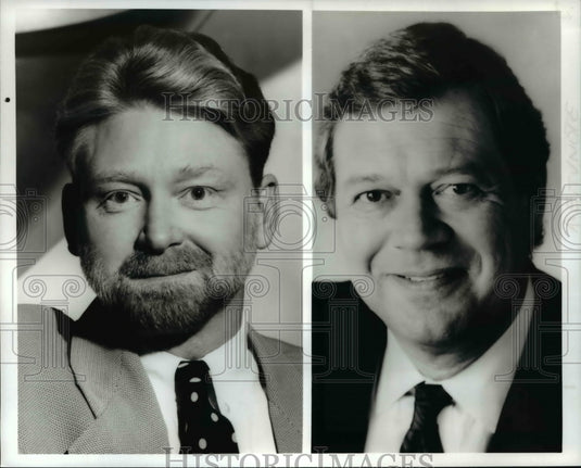Undated Press Photo Warren Littlefield President NBC Don Ohlmeyer NBC West Coast - Historic Images