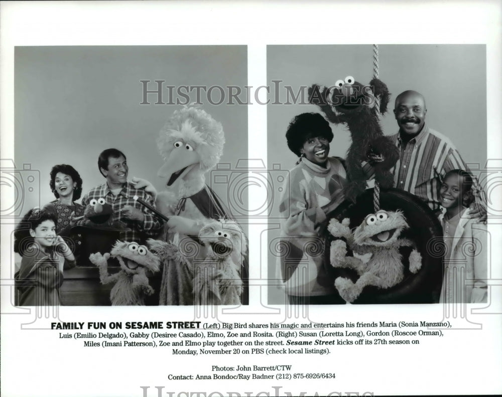 Press Photo Sesame Street 27th Anniversary - Historic Images