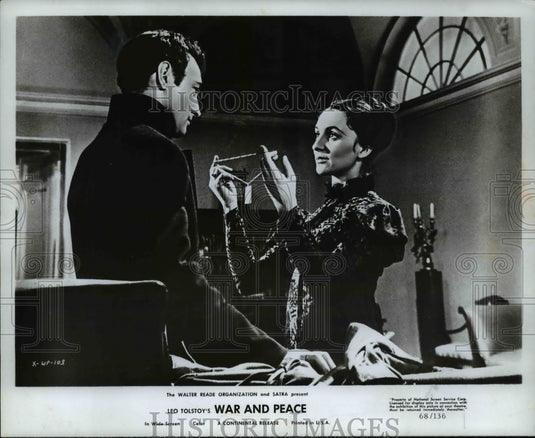 1969 Press Photo Vyacheslav Tihonow Antonina Shuranov "War and Peace" - Historic Images
