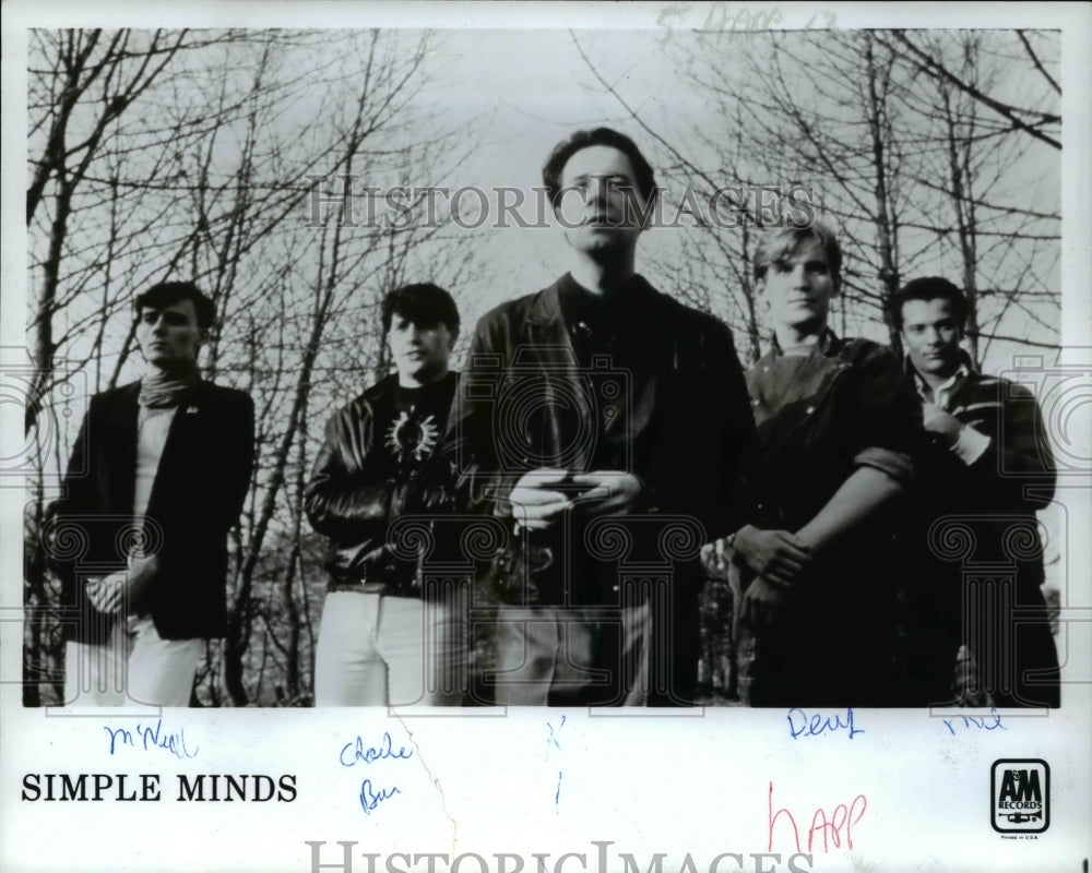1983 Press Photo Simple Minds Music Group - cvp35082 - Historic Images