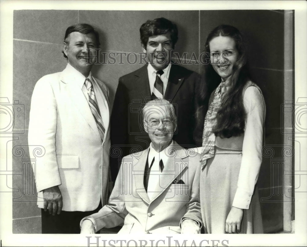 1976 Press Photo Singer Angel Conductors - Bill Borham, Jim Balaguea and Cecila - Historic Images