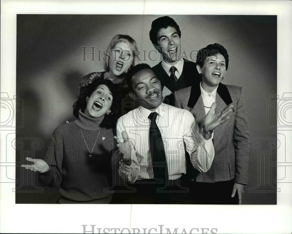 1989 Press Photo People at THE SINGING ANGELS - Historic Images