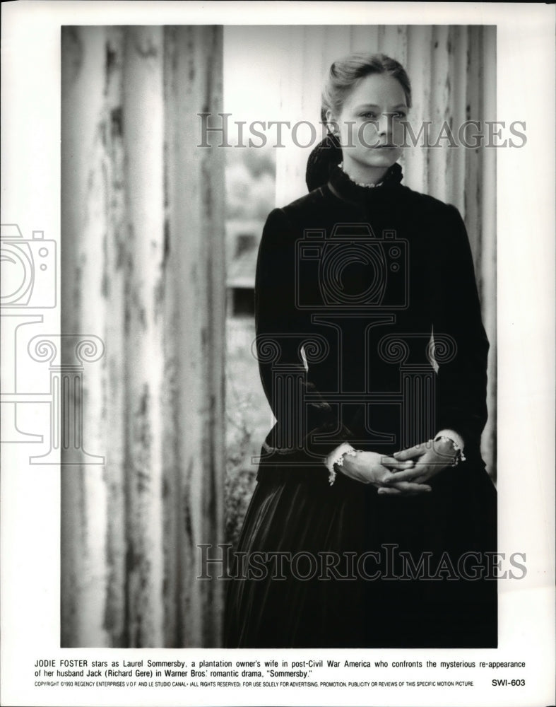 1994 Press Photo Sommersby Jodie Foster - cvp35136-Historic Images