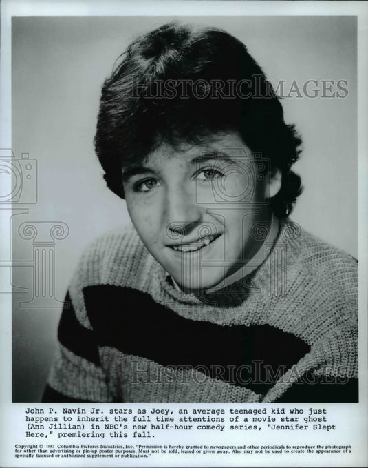 1983 Press Photo John Navin Jr Jennifer Slept Here - cvp35177 - Historic Images