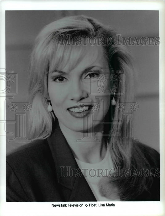 Undated Press Photo Lisa Maria host of NewsTalk Television - Historic Images