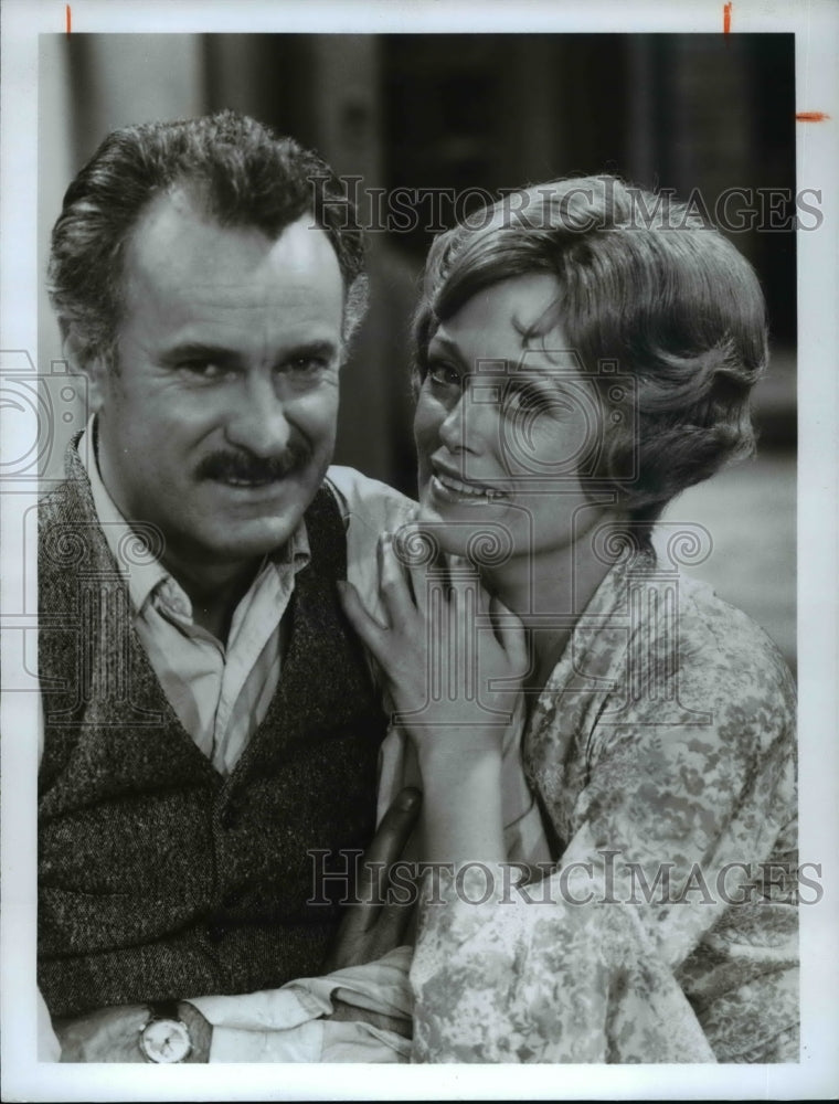 1978 Press Photo Dabney Coleman &amp; Rue McClanahan in Apple Pie - cvp35467 - Historic Images