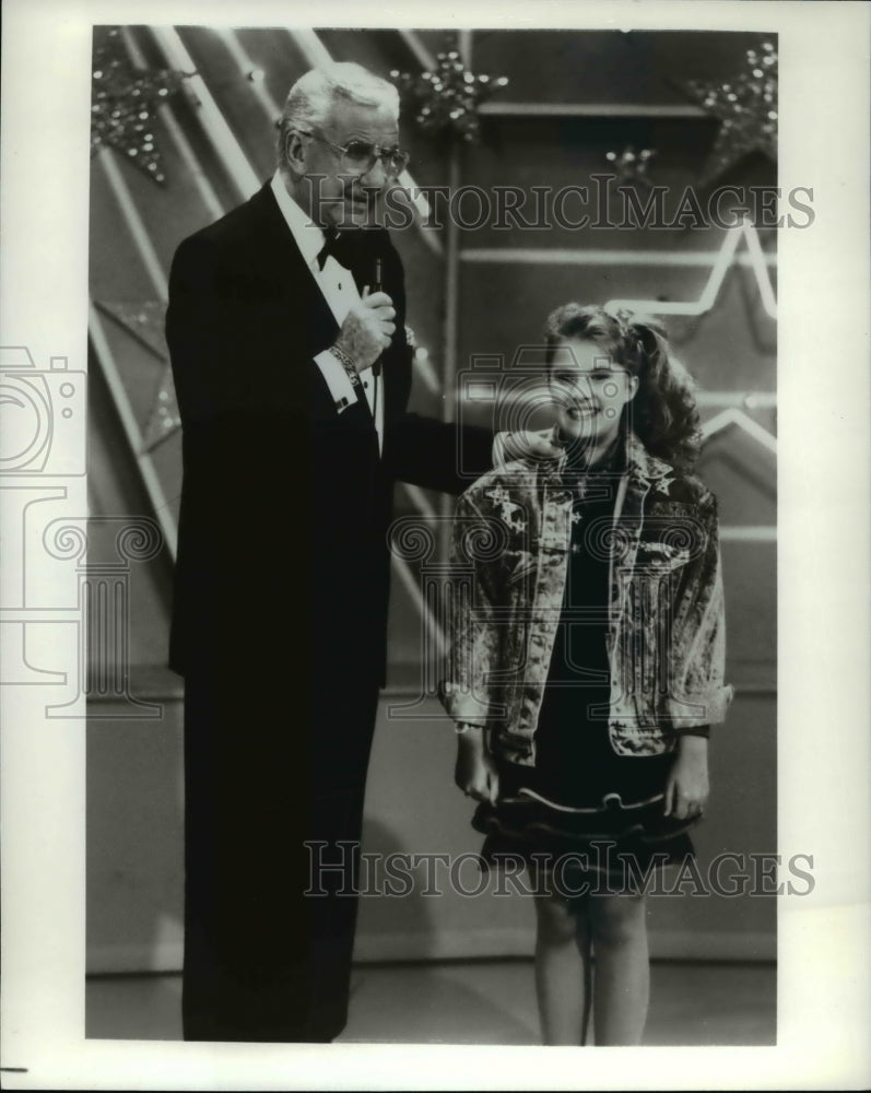 1989 Ed McMahon Star Search With Caryn Lyn Jones  - Historic Images
