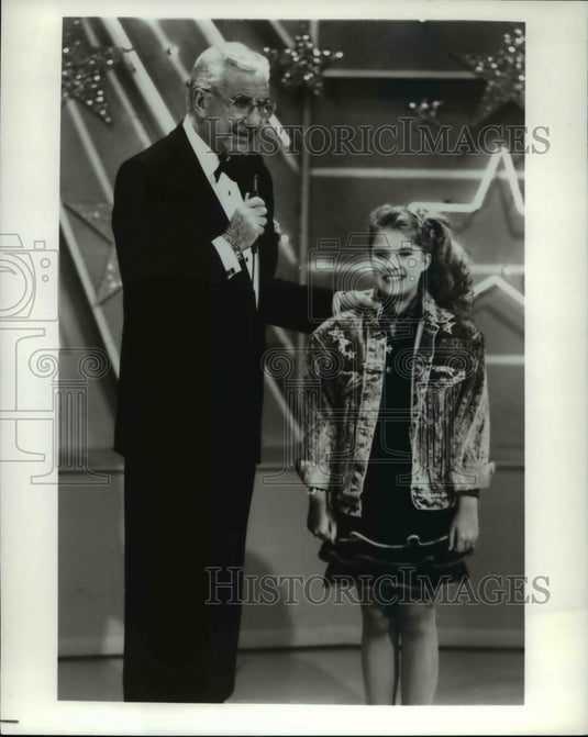 1989 Ed McMahon Star Search With Caryn Lyn Jones  - Historic Images