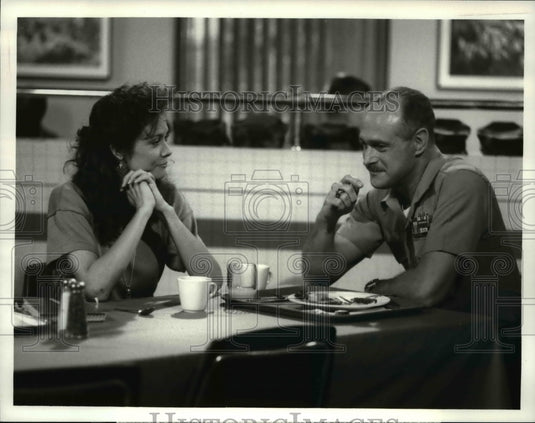 1989 Press Photo Shanna Reed and Gerald McRaney in Major Dad - cvp35614- Historic Images
