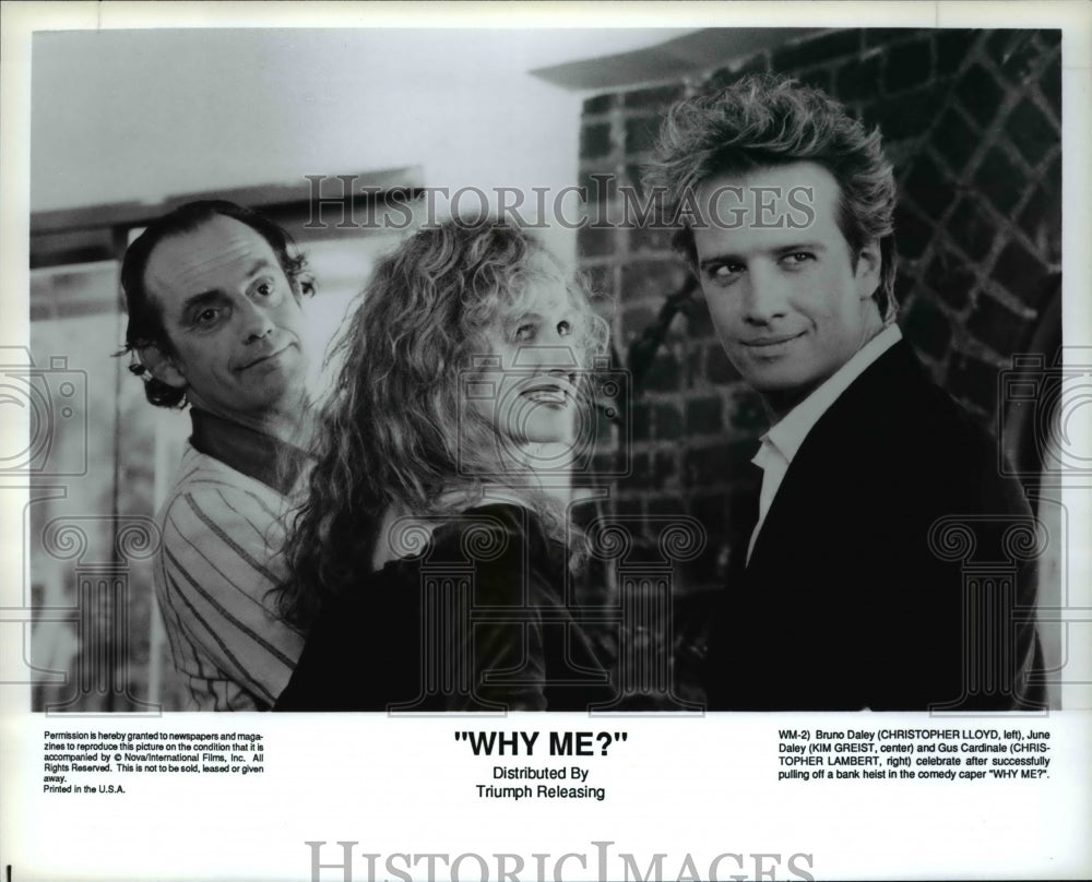 1984 Press Photo Christopher Lloyd &amp; Kim Griest in Why Me? - cvp35696 - Historic Images