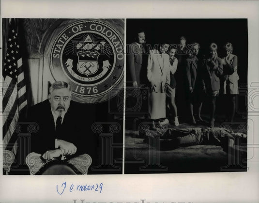 Undated Press Photo Raymond Burr Stuart Damon Linda Dano Karen Moncrieff Michael - Historic Images