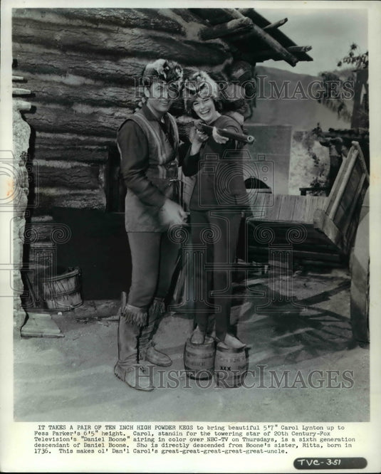 1965 Press Photo Carol Lynton 6th Generation Niece of Daniel Boone - Historic Images