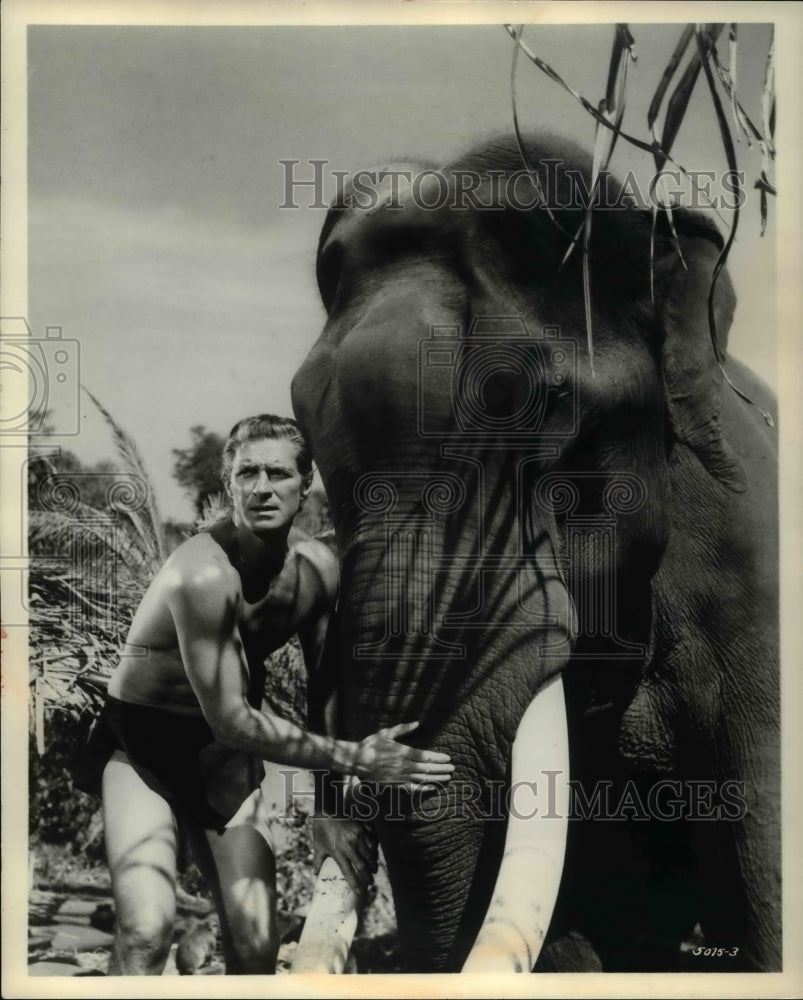 1963 Press Photo Jack Mahoney In Tarzan - Historic Images